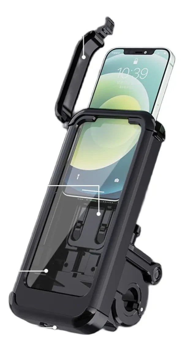 Soporte para Celular de Motocicleta y Bicicleta para Manubrio Grueso 360° | INOTEK