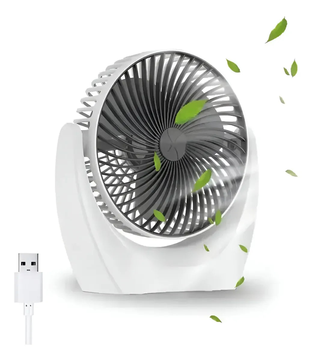 Ventilador de Escritorio Recargable | USB, Compacto y con Múltiples Velocidades