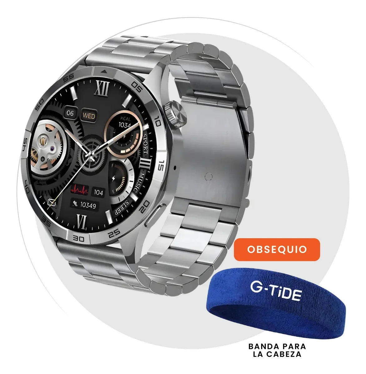 Smartwatch G-Tide Power | AMOLED 1.43, Llamadas Bluetooth, 3 Pulsos Incluidos + Obsequio