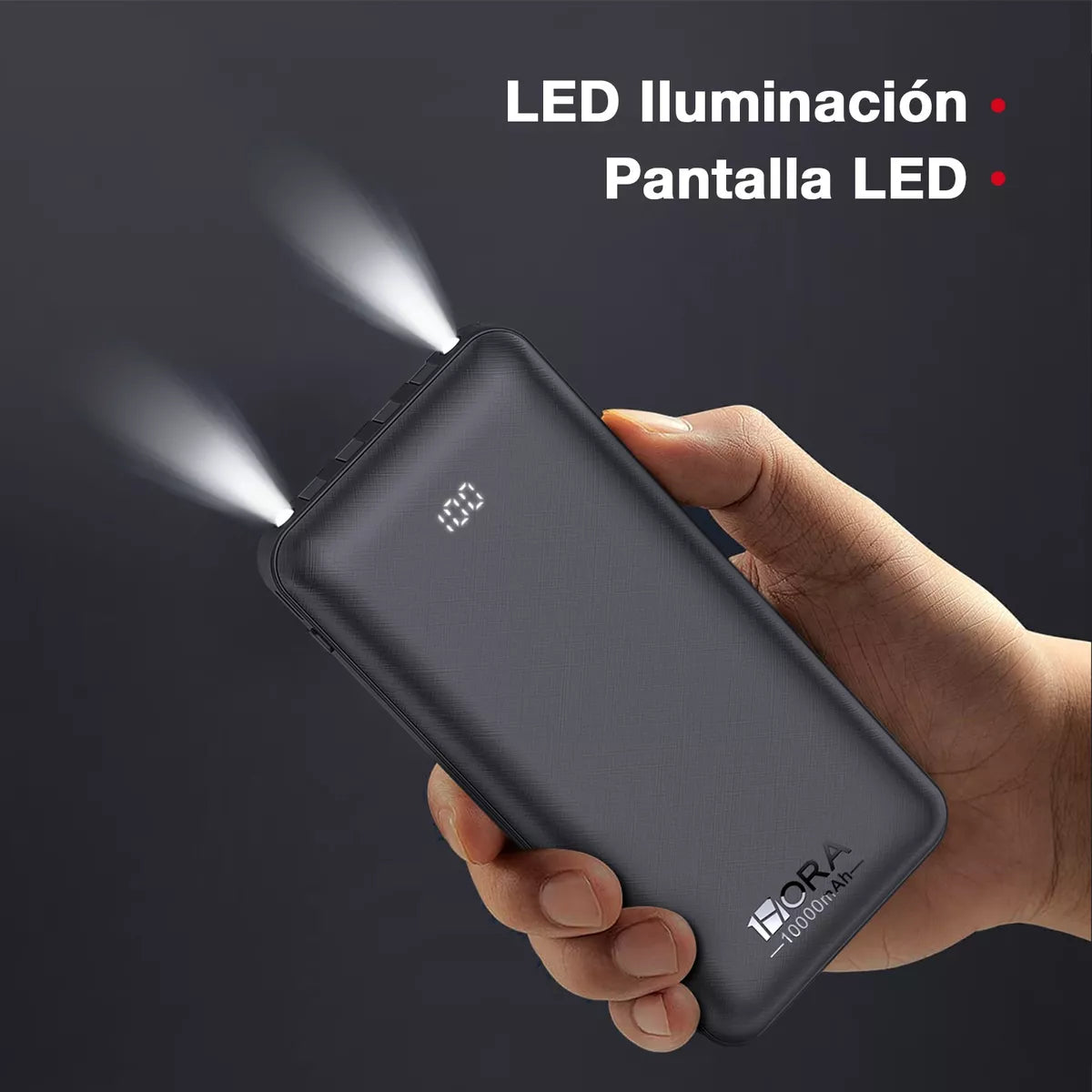 Power Bank 10000mah Bateria Portátil 4 Cables 1hora Gar148