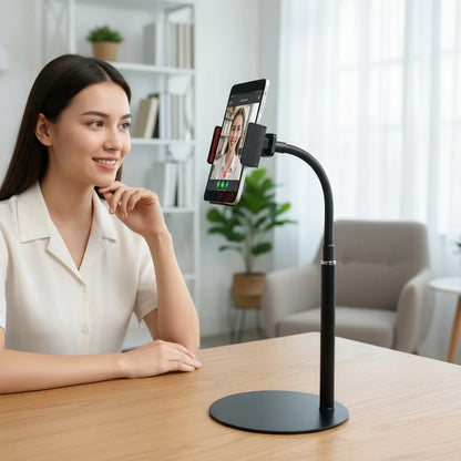 📱 Soporte de Mesa para Tablet | Metálico, Ajustable y Giratorio 360°