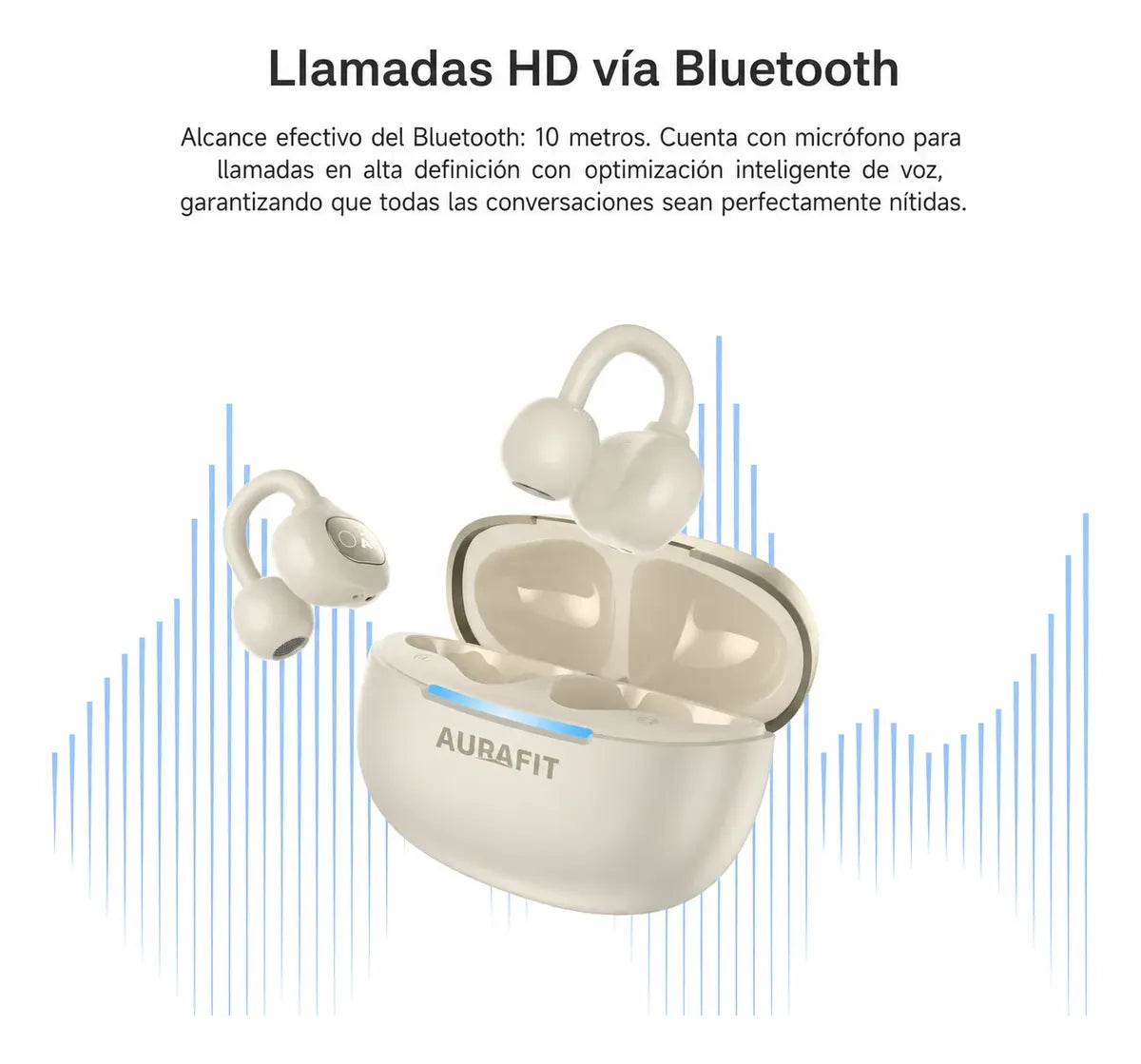 Audífonos Bluetooth Inducción Osea Aurafit FW5 Open-Ear | Llamadas HD y Sonido Hi-Fi