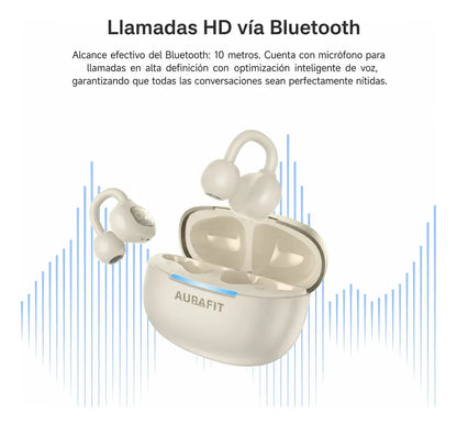 Audífonos Bluetooth Inducción Osea Aurafit FW5 Open-Ear | Llamadas HD y Sonido Hi-Fi
