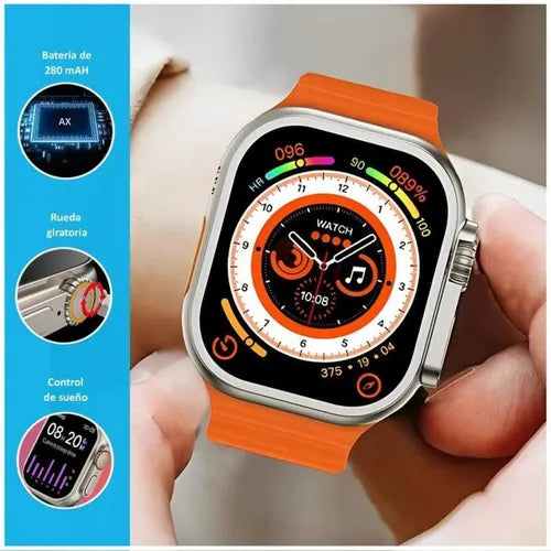 Smartwatch T20 Ultra S | Reloj inteligente - Carga Inalámbrica con 4 correas