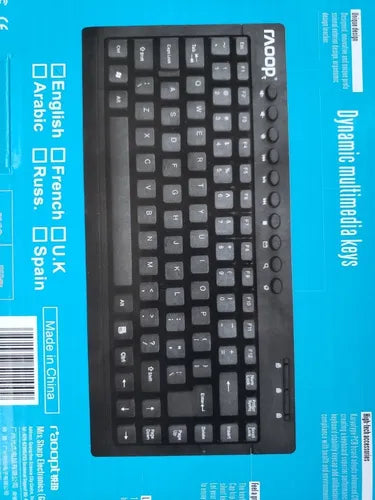 Teclado Compacto USB para Notebook y PC – Raoop Vogue| Compacto