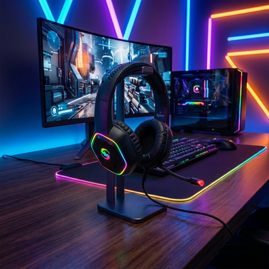 Audífonos Gamer KUBITE K-15 - Sonido 7.1 Envolvente - Vista 4
