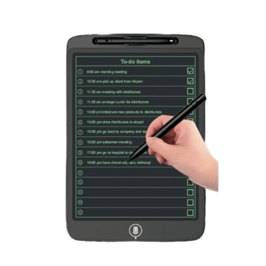 Pizarra Digital LCD de Escritura 24×19 cm con Lápiz – Anotador Electrónico Reutilizable - INOTEK s.a.s