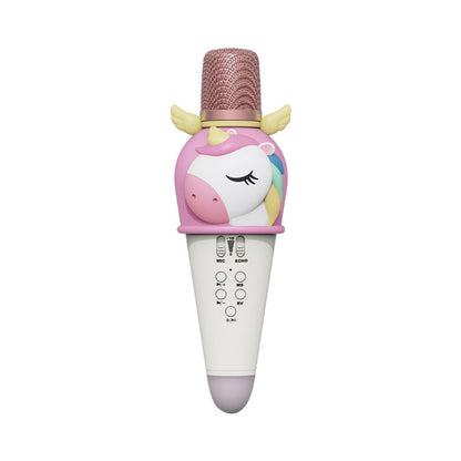 Micrófono Karaoke Infantil Inalámbrico con Parlante Integrado – Diseño de Unicornio