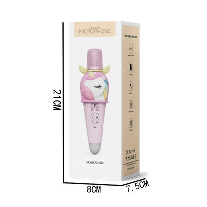 Micrófono Karaoke Infantil Inalámbrico con Parlante Integrado – Diseño de Unicornio