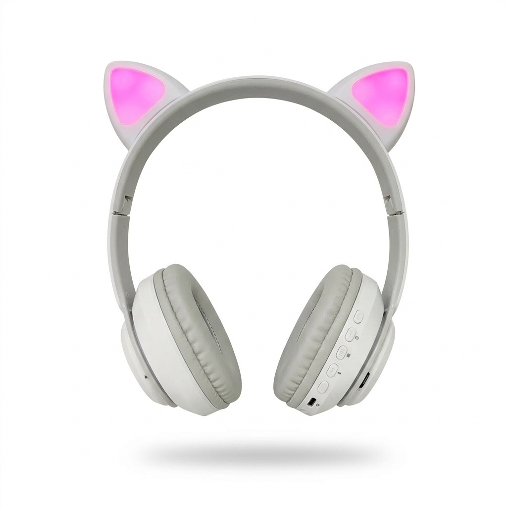 Diadema Audífonos HR-2 con Orejas de Gato | Estéreo, Cable 3.5 mm y Acolchado Suave - Vista 5