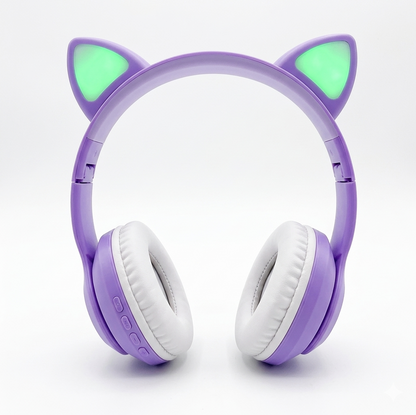 Diadema Audífonos HR-2 con Orejas de Gato | Estéreo, Cable 3.5 mm y Acolchado Suave - Vista 4