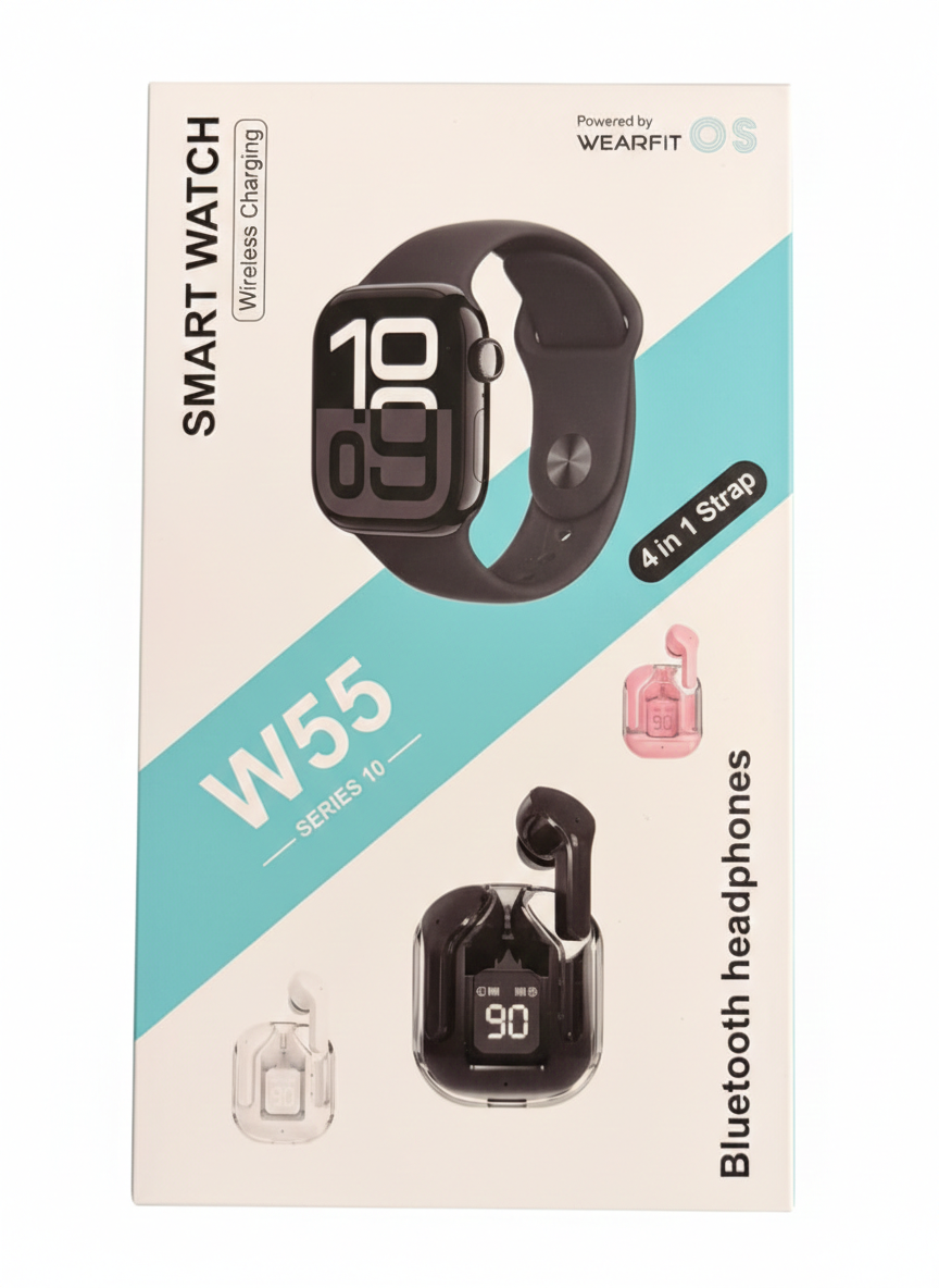 Smartwatch W55 Super Set 2 en 1 | Reloj Inteligente + Auriculares Bluetooth, Salud y Deporte - Vista 5