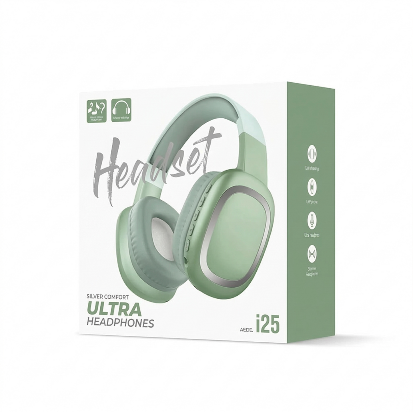 Audífonos Diadema Inalámbricos i25 Ultra Comfort – Bluetooth 5.0, 8h Batería, Plegables