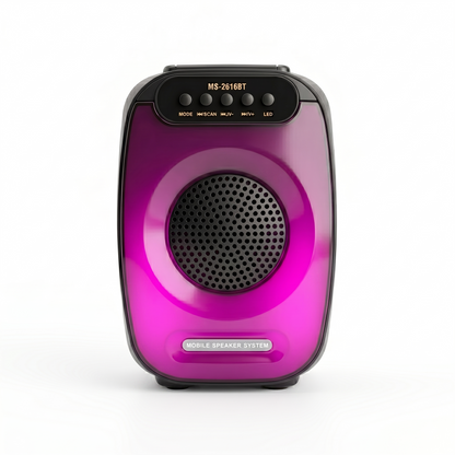 Parlante Portátil MS-2616BT | Bluetooth, Sonido Potente con Graves Profundos, USB/SD/FM | INOTEK Colombia