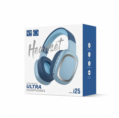 Audífonos Diadema Inalámbricos i25 Ultra Comfort – Bluetooth 5.0, 8h Batería, Plegables