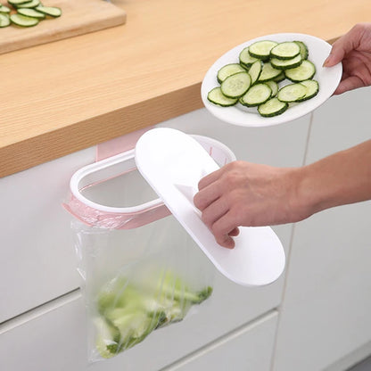 Soporte colgante para basura