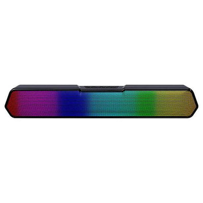 Barra de Sonido A800 Bluetooth 5.2 | 6W Potente, USB/SD/FM/AUX + Luces RGB | 38cm