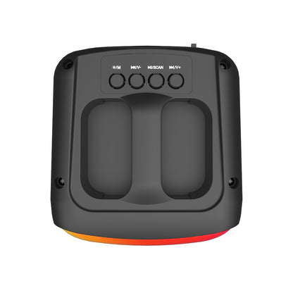 Parlante JBK-1402 Bluetooth 5.0 | 8W, USB/SD, Entrada para Micrófono + Luces Led RGB - (22x26cm)