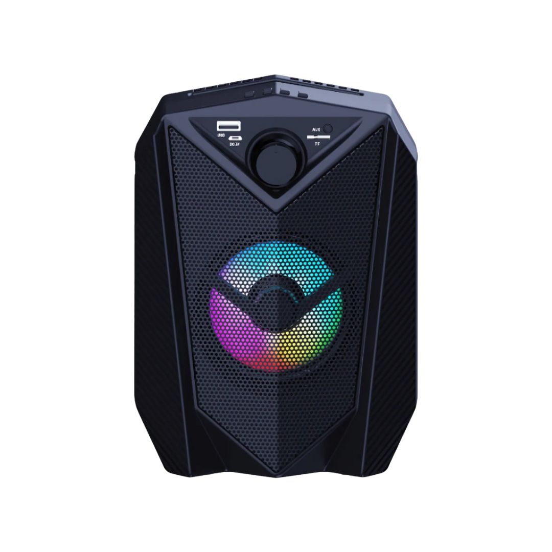 Parlante JBK-409 Bluetooth | 5W, USB/SD/AUX/FM + Efectos de Luz RGB - Batería 1200mAh | (22cm)