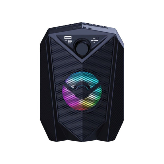 Parlante JBK-409 Bluetooth | 5W, USB/SD/AUX/FM + Efectos de Luz RGB - Batería 1200mAh | (22cm)