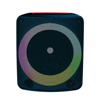 Parlante S2 Bluetooth | 10W, Bocina 6", USB/SD/FM/AUX + Entrada para Micrófono | Sonido Potente Portátil (30cm)