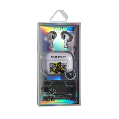 TWS-K27 Auriculares Bluetooth – Diseño Moderno, 15m de Alcance y Estuche Decorativo