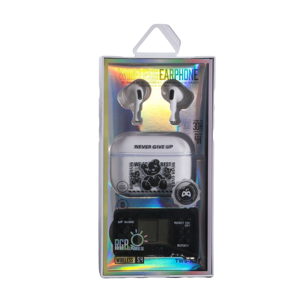 TWS-K27 Auriculares Bluetooth – Diseño Moderno, 15m de Alcance y Estuche Decorativo - Vista 7