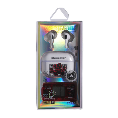 TWS-K27 Auriculares Bluetooth – Diseño Moderno, 15m de Alcance y Estuche Decorativo