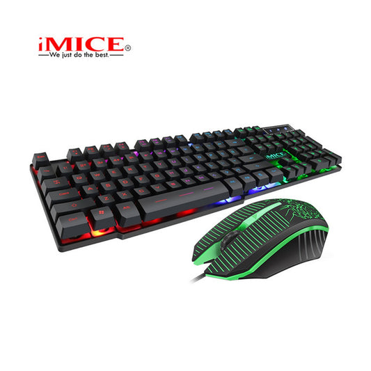 Combo Teclado KM-680 con Mouse Óptico | Luces RGB y Diseño Ergonómico para Máximo Rendimiento