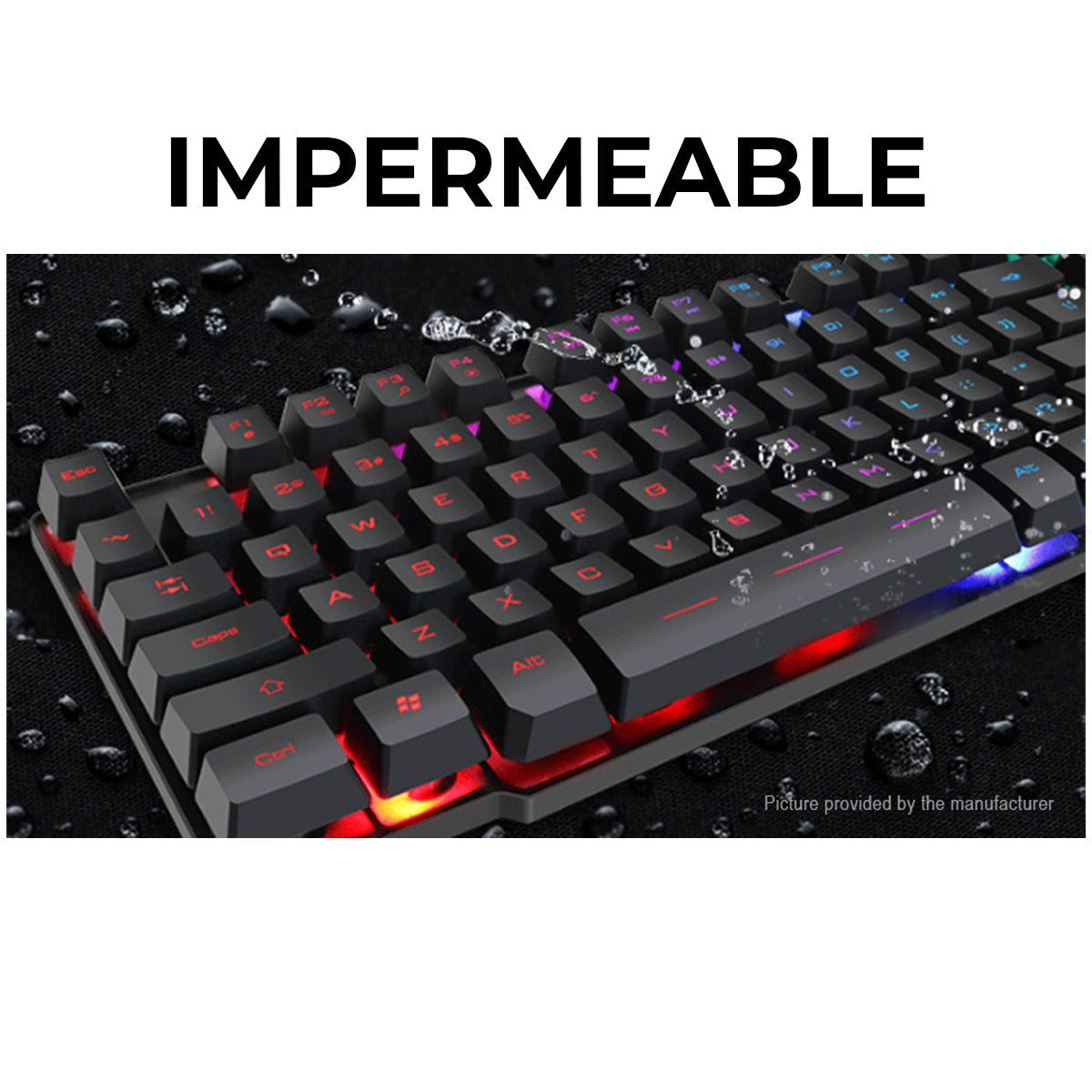 Combo Teclado KM-680 con Mouse Óptico | Luces RGB y Diseño Ergonómico para Máximo Rendimiento