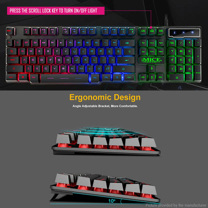 Combo Teclado KM-680 con Mouse Óptico | Luces RGB y Diseño Ergonómico para Máximo Rendimiento