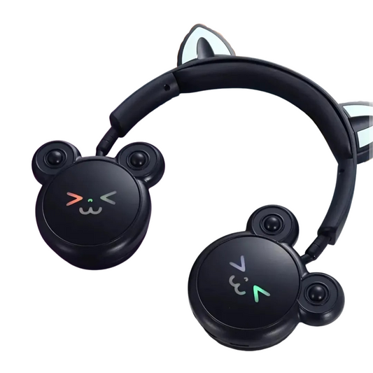 Diadema Inalámbrica Infantiles KT-M24 – Diseño Osito con Luces LED