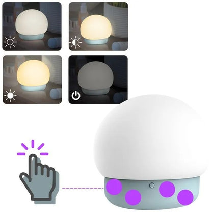 Lámpara de Silicona | Luz Cálida, Ajustable y Portátil
