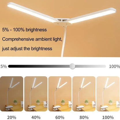 Lámpara Luz LED con Clip | Recargable y Ajustable