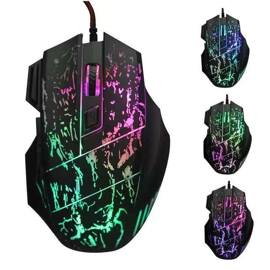 Mouse LX-X10 con Retroiluminación LED y DPI Ajustable | Precisión y Estilo para tu PC