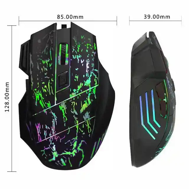 Mouse LX-X10 con Retroiluminación LED y DPI Ajustable | Precisión y Estilo para tu PC