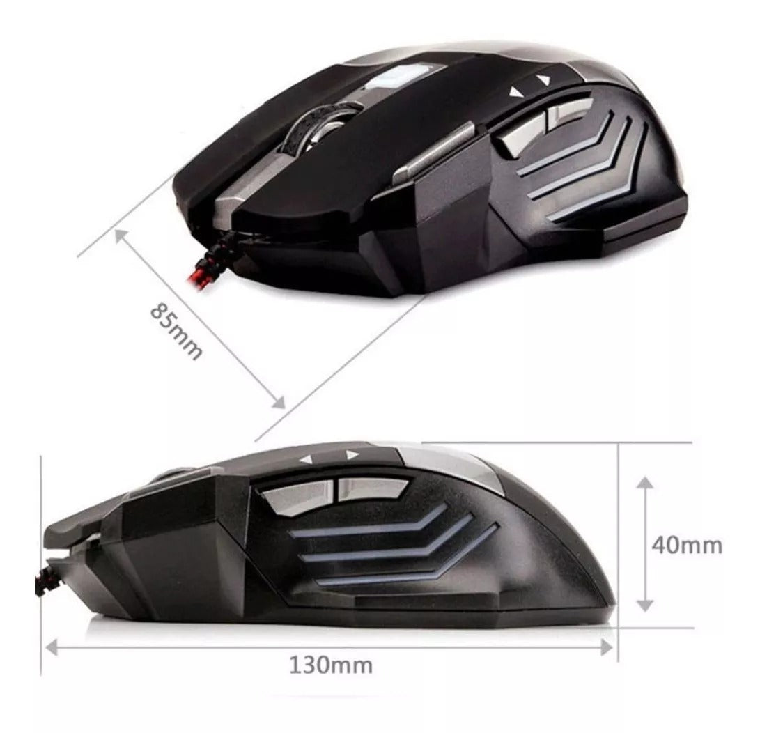 Mouse LX-X1 Ergonómico con 7 Botones y DPI Ajustable | Precisión y Comodidad