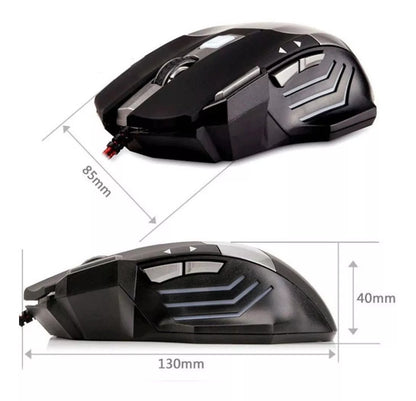 Mouse LX-X1 Ergonómico con 7 Botones y DPI Ajustable | Precisión y Comodidad