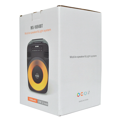 Parlante Portátil Bluetooth MS-1693BT | Bluetooth, Radio FM, TWS y 5W de Potencia