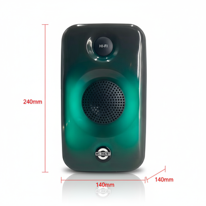 Parlante Bluetooth Portátil MS-2602BT con Luz – 1800mAh, TF/USB/FM