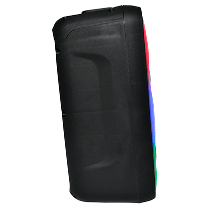 Parlante Bluetooth Portátil MS-2608BT con Doble Altavoz 3", Luces RGB y Ecualizador – 2400mAh, Negro