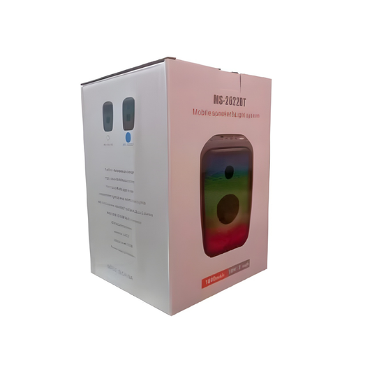 Parlante Portátil MS-2622BT con Luz LED | Altavoz 3" - AUX, SD, USB, FM
