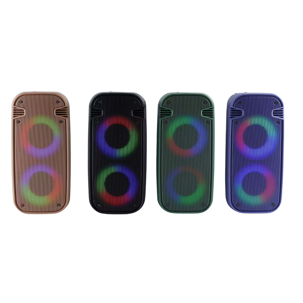 Parlante Bluetooth MS-2625BT de 16W con Luces RGB – Fiestas y Karaoke