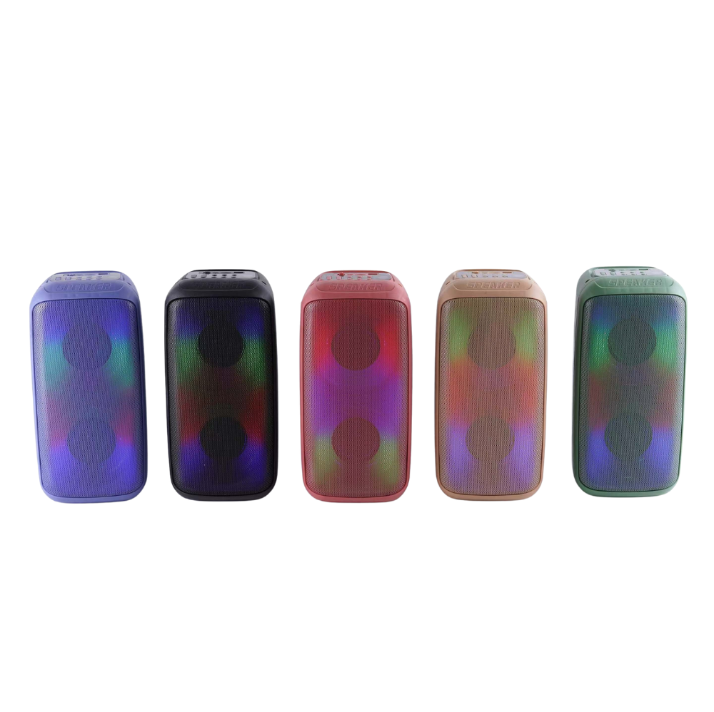 Parlante Bluetooth MS-2627BT con Manija | Karaoke, 6”, RGB y Reproducción USB/TF