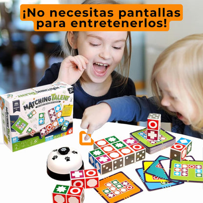 Juego de mesa Matching Talent - Lógica Espacial y Divertido Rompecabezas Educativo