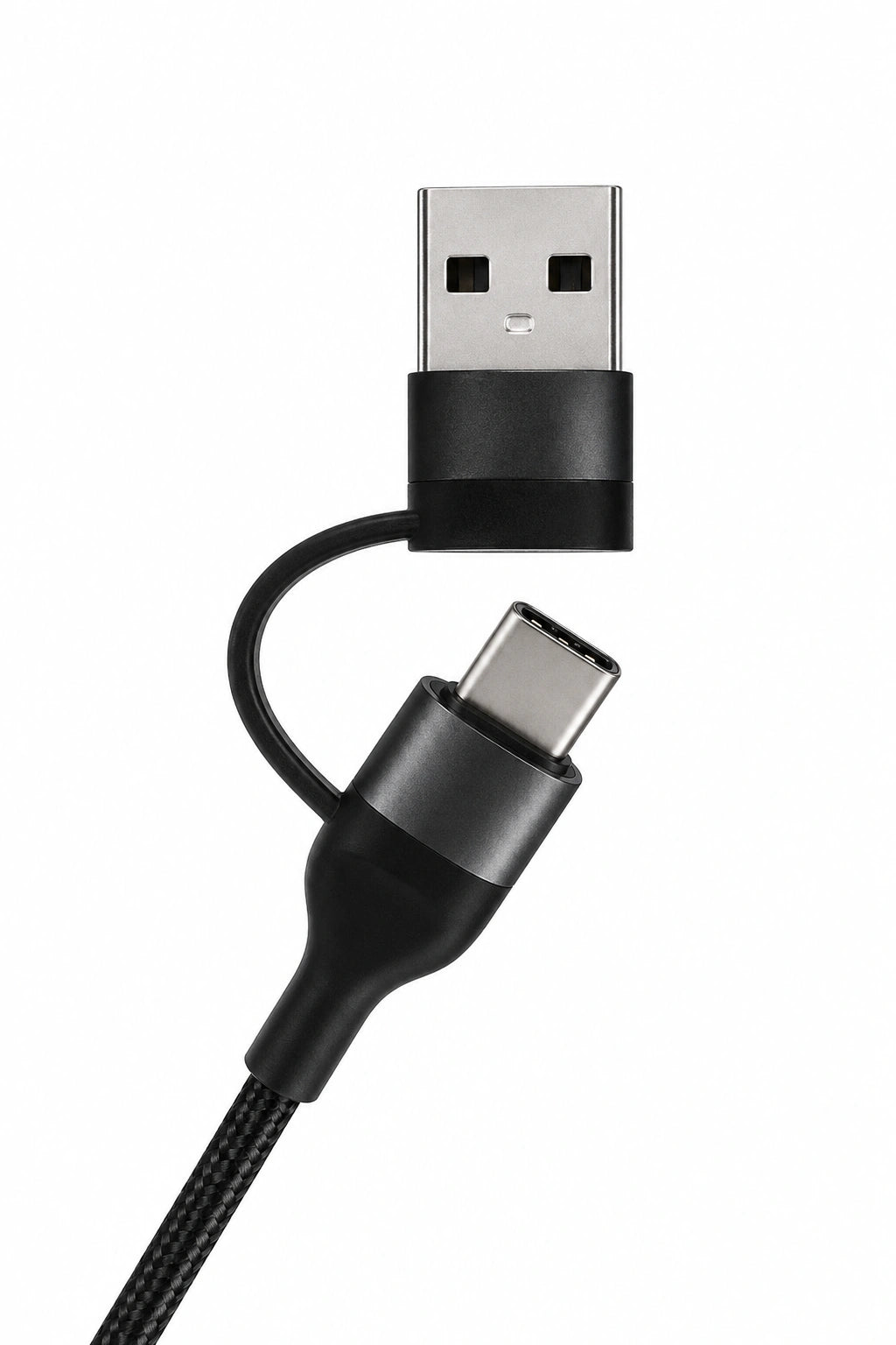 Mobulaa C-S1: 3 puntas, entrada usb y tipo C para Celular y Tablet, carga rapida 60W, 1.2 metros