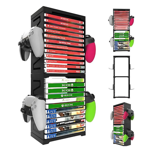 Organizador para CDs (juegos) y soporte para control / mandos