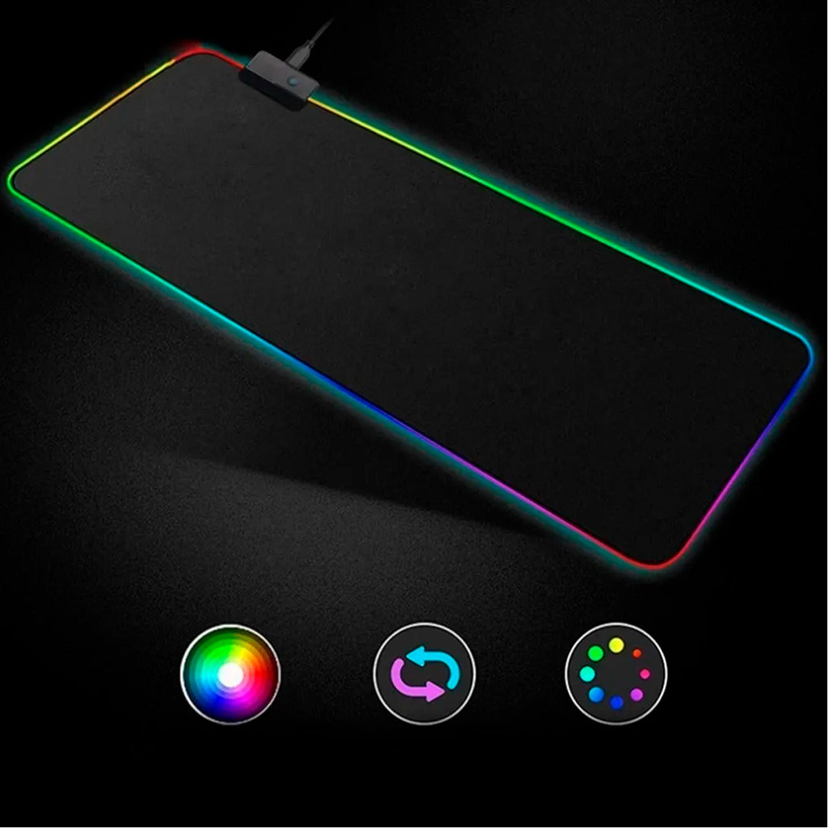 Mouse Pad PD-33 RGB | Iluminación Personalizable para Gaming y Oficina
