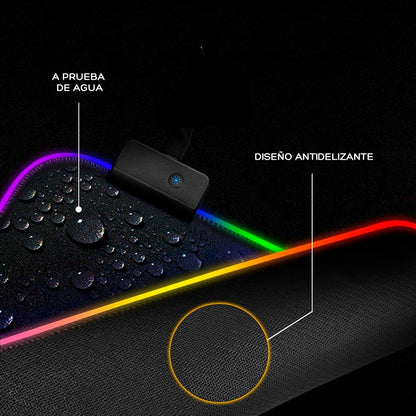Mouse Pad PD-33 RGB | Iluminación Personalizable para Gaming y Oficina