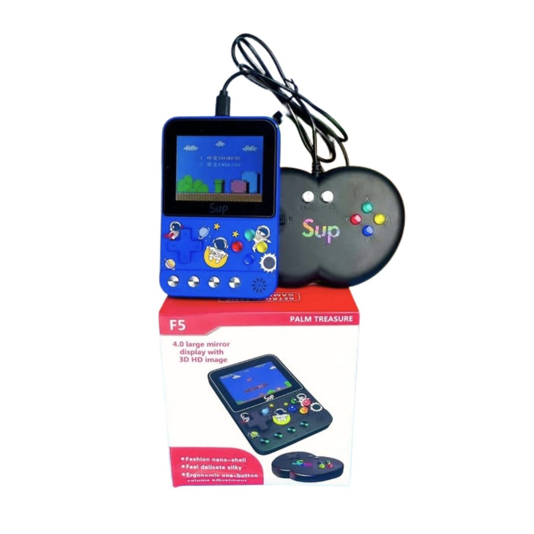 Consola Retro F5 – Compacta, Portátil y con Conexión para TV
